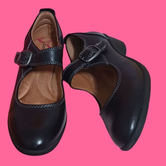 Comfortiva Womens Quanita Black Leather Mary Jane Shoes Size 6M - Picture 4 of 16
